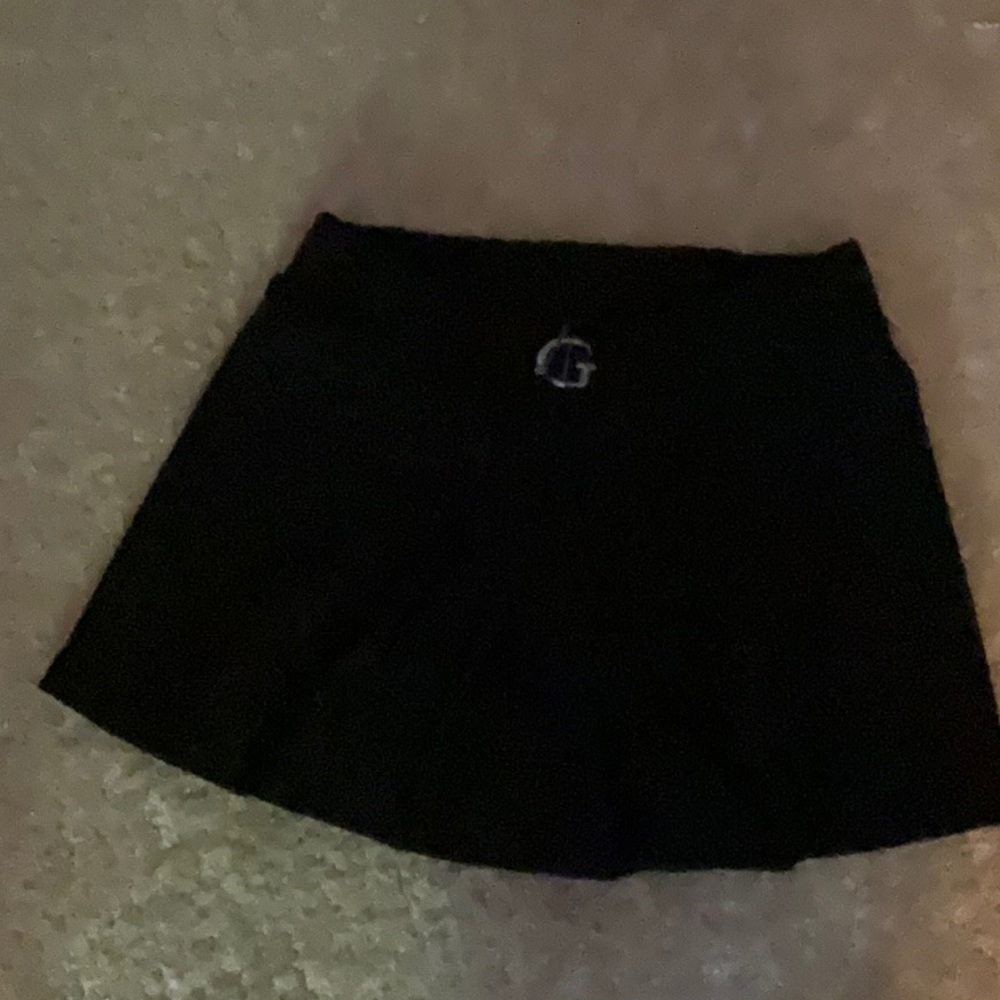 This is a black skirt with shorts inside